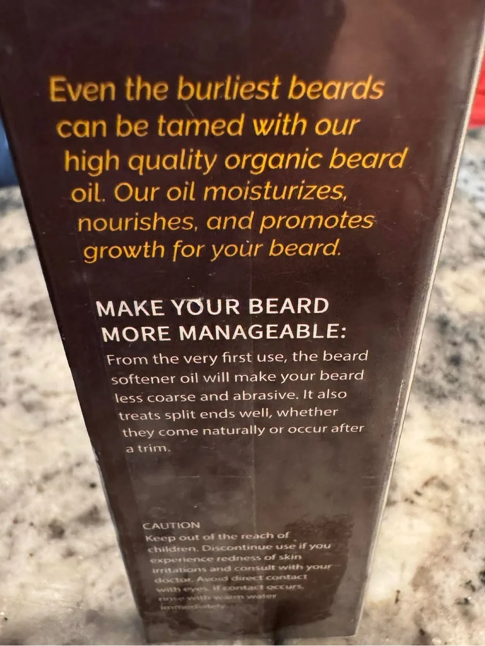 Beard Goals Beard Oil — Brown NEW IN BOX